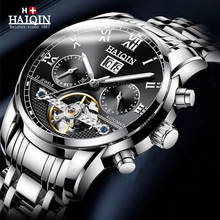 HAIQIN Automatic Watch Men Top Brand Luxury Mens Watches Mechanical Tourbillon Waterproof Military Men Watch Relogio Masculino 2024 - buy cheap