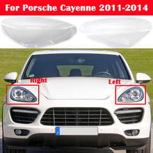 Car Front Headlight Cover Headlamp Lampshade Lampcover Head Lamp light Covers glass Lens Shell  For Porsche Cayenne 2011-2014 2024 - buy cheap