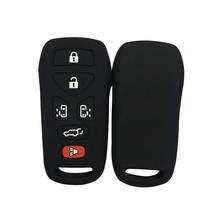 Keyless 6 botões tampas remotas para chaves do carro capa caso escudo fob transponder apto para nissan quest flick chave chaveiro com alarme 2024 - compre barato