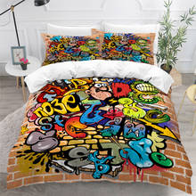 3D Duvet Cover Sets Quilt Covers Comforter Case Set Bedding Set King Full Twin Double Single Sizes Color Graffiti Bed Linens 2024 - buy cheap