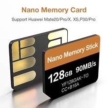 Новейшая карта памяти NM 2020, чтение 90 МБ/с. 128 ГБ, нано-карта памяти, подходит для Huawei Mate20 Pro Mate20 X P30 P30 Pro Mate30 Mate30Pro 2024 - купить недорого