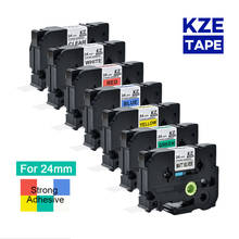 Совместимая лента для этикеток Brother 24 мм прочная клейкая многоцветная лента tze для принтера P-touch Brother Tze-S251 tze-s251 tzes251 2024 - купить недорого