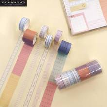 6pcs/set Foil Washi Tape Time Weekly Planning Decoration Material Masking Tape School Suppliers Stationery By Kevin&sasa Crafts 2024 - buy cheap