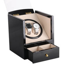 Caja de almacenamiento de reloj eléctrico de lujo, caja de reloj mecánico, pantalla de un solo Motor, colección de relojes de bobinado automático 2024 - compra barato