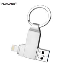 Lowest usb flash drive for iPhone 6/6s/6Plus/7/7Plus/8/X Usb/Otg pen drive memory flash pendrive ios real capacity cle u stick 2024 - buy cheap