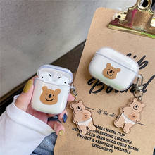 Fundas blandas y transparentes para Airpods 1 y 2 pro, estuche de carga para Apple AirPods 1 y 2 pro, funda con dibujo de Koala y oso 2024 - compra barato