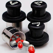 Кеш-чехол для лекарственных таблеток, герметичная Автомобильная бутылочка для прикуривателя, коробка для хранения личных монет, пластиковый контейнер-держатель для таблеток в капсулах 2024 - купить недорого