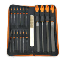 17Pcs Forged Alloy Steel File Set with Carry Case, Precision Flat/Triple-cornered/Half-Round/Round Large File and 12Pcs Needle F 2024 - buy cheap