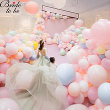 Balões macaron para ser noiva, 100 peças, chá de noiva, balão de casamento, princesa, meninas, aniversário, equipe de noiva 2024 - compre barato
