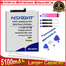 HSABAT-batería BM4F para Xiaomi Mi A3 CC9e CC9 CC9 E Mi9 Lite MI 9 LITE, acumulador de repuesto, ciclo 0, 5100mAh 2024 - compra barato