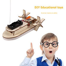 Science Invention Experiment Material Kids Toys DIY Remote Control Paddle Wheel Ship Model Kids Students Science Experiments Ki 2024 - buy cheap