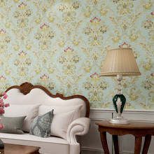 Papel de parede floral vintage estilo americano, ecológico, não-tecido, não-tóxico para decoração de casa, quarto, sala de estar, sala de jantar, plano de fundo elegante 2024 - compre barato