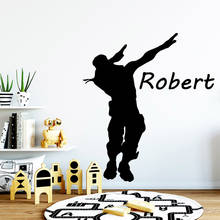 Personalized Custom Name Battle Royale Gamer  For Kids Room Decoration Stickers Bedroom Decor Wall Art Decal Vinyl Wall Sticker 2024 - buy cheap