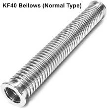Kf40 tipo normal 1200-4000mm fole alto do vácuo de aço inoxidável 304 flanges do vácuo do tubo da mangueira conector dos foles da tubulação do encaixe 2024 - compre barato