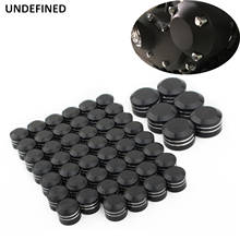 52Pcs Motorcycle Head Bolt Cover Engine Motor Primary Topper Screw Nut Cap Aluminum For Harley Dyna Fat Bob Twin Cam 2000-2017 2024 - buy cheap