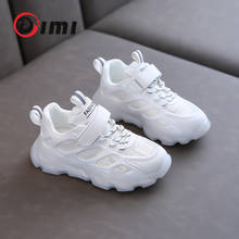 DIMI 2021 New Children Shoes Boys Girls Casual Shoes Fashion Breathable Non-Slip Jelly Transparent Sole White Kids Sneakers 2024 - buy cheap