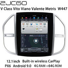 ZJCGO Car Multimedia Player Stereo GPS Radio Navigation Android 9 Tesla Screen for Mercedes Benz Vito Viano Valente Metris  W447 2024 - buy cheap