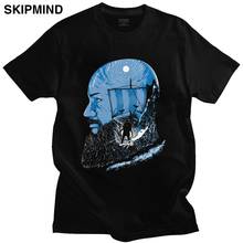 Cool King Ragnar Lothbrok Tshirt Men Crew Neck Short-Sleeve Viking Summer Tee Cotton Graphic Oversized T Shirt Movie Fans Merch 2024 - buy cheap