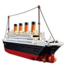 Titanic RMS Круизный корабль 3D блоки образовательная модель строительные игрушки хобби для детей модели строительные наборы Legoed City 2024 - купить недорого