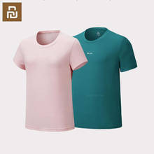 Мужская футболка с коротким рукавом xiaomi youpin, эластичная дышащая и сухая Летняя мужская одежда 2024 - купить недорого
