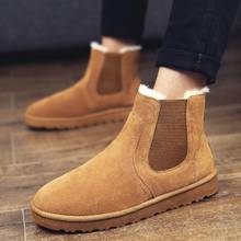 Winter Boots Men New 2019 Warm Winter Shoes Snow Boots Mens Footwear Plush For Ankle Boot Casual Chelsea Winterschuhe Herren 2024 - buy cheap