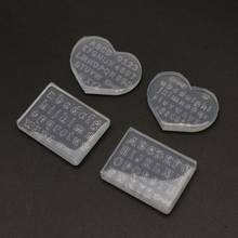 Moldes de silicona para fabricación de joyas, moldes de resina con letras y números de tamaño pequeño, 3mm, 2 unidades 2024 - compra barato