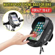 Cycling Bicycle Bike Head Tube Handlebar Cell Mobile Phone Bag Case Holder Screen Phone Mount Bags Case For 4.7 to 6.5in 2024 - buy cheap