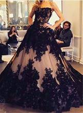 2020 Vintage Gothic Bridal Wedding Gown Plus Size Sweetheart Sweep Train Black Lace-Up Ball Gown Wedding Dress Custom Made 2024 - buy cheap