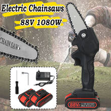 1080W Mini Electric Chainsaws Wood Cutter Pruning Saw Woodworking Pruning One-handed Garden Logging Power Saw with Battery 88V 2024 - buy cheap