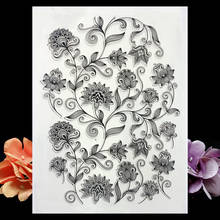 Flowers Background Transparent Clear Silicone Stamps For DIY Scrapbooking/Sentiment Stamp Photo Album Decorative Card Making 2024 - buy cheap