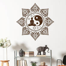 Mandala Wall Decals Buddha Meditation Indian Henna Design Wall Sticker Vinyl Sticker Home Yoga Studio Decoration decal B427 2024 - buy cheap