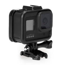 Capa de proteção para gopro hero 8, tampa preta com moldura de plástico para câmera de ação 2024 - compre barato