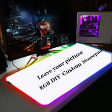 DIY RGB Mouse Pad LED Republic of Gamers Computer Laptop Keyboard Red Mouse Pad Waterproof Colorful Gaming Table Pad Custom 2024 - buy cheap