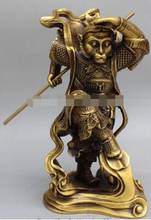 13" Chinese Bronze Buddhism Sun WuKong Monkey King golden cudgel Buddha Statue 2024 - buy cheap