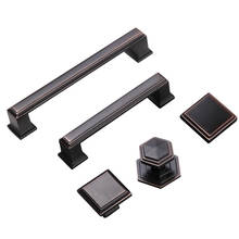 Matte  Black Cabinet Handles Solid Zinc Alloy Kitchen Cupboard Pulls Drawer Knobs Furniture Handle Drawer Single Knobs 2024 - buy cheap