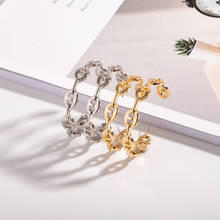 2019 зимние золотые текстурированные круглые геометрические серьги-кольца в стиле панк, модные корейские ювелирные изделия для вечеринок 2024 - купить недорого