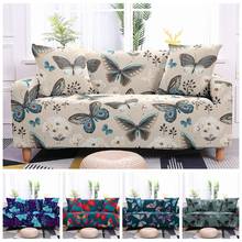 Romantic Butterfly Elastic Sofa Cover Stretch Slipcovers for Living Room Couch Cover L shape Armchair Cover 1/2/3/4 seat 2024 - buy cheap