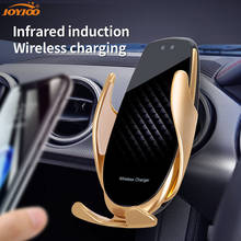 Cargador inalámbrico Qi para coche, soporte de teléfono para iPhone 11 Pro Max/XR/Xs/8, base de montaje de carga rápida mejorada para Huawei, autosujeción 2024 - compra barato