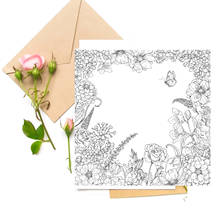 Fondo de flores y mariposas para manualidades, sellos transparentes para creación de tarjetas de álbum de recortes, suministros de decoración divertidos 2024 - compra barato