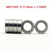 50pcs/100pcs/500pcs miniature bearing MR115ZZ 5*11*4mm L-1150ZZ deep groove ball bearings 5mmx11mmx4mm 2024 - buy cheap