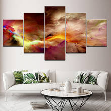 5 peças-arte de parede para sala de estar, tela modular, pintura abstrata, padrão, arte de parede, moderna, decoração de casa, arte de quadro 2024 - compre barato