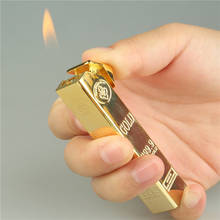 Creative Free Torch Lighter Metal Butane Gas Pipe Lighter Inflatable Cigarette Gasoline Lighter Man Lighter 2024 - buy cheap