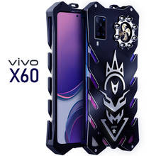 Zimon-capa de celular armadura de aviação, capa amortecedora de metal, em alumínio, para vivo x60, pro, moldura à prova de choque 2024 - compre barato