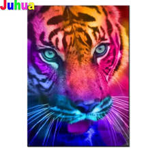 Animal Tiger 5d Diamond Painting Full Square/Round Mosaic "King" Embroidery Handmade New Arrival Home Decor 2024 - buy cheap