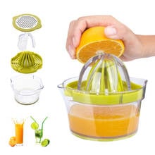 Exprimidor Manual multifuncional 4 en 1, exprimidor de limón, naranja, cítricos con taza de medición, exprimidor de mano de frutas y verduras 2024 - compra barato