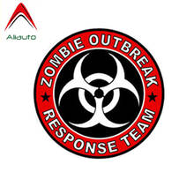 Aliauto Fashion Car Sticker Zombie Outbreak Response Team Motorcycle Retro-reflective PVC Decal for Mercedes Honda VW,10cmx10cm 2024 - buy cheap