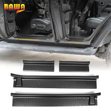 BAWA-tira de umbral de puerta de coche, cubierta de placa de desgaste para Jeep Wrangler JL 2018 + ABS, para Jeep gladiador JT 2018 + 2024 - compra barato