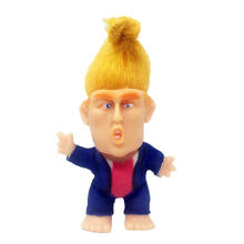 6cm Trump Troll Doll Miniature Lucky Dolls Figures Dollhouse Crafts Kids Toy 2024 - buy cheap