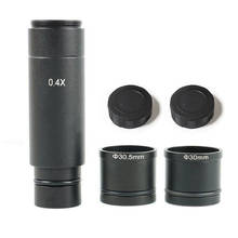 0.4x 0.5x 1x microscópio ccd câmera reduzindo lente microscopio adaptador c-montagem minifier lentes com 30 30.5mm adaptador anel 2024 - compre barato