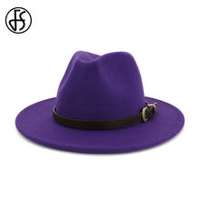 Женская шерстяная шляпа-котелок FS, шляпа в британском стиле с круглым ремнем, 16 цветов, для осени и зимы, 2019 2024 - купить недорого